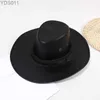 Шляпы с широкими полями Ведро Мужская кепка ковбойская ковбойская женская шляпа западные аксессуары элегантная джентльменская шляпа роскошный джаз новая страна 240319