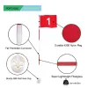 AIDS Golf Flagsticks Flags Hole Pole Cup Set Portable 5 Section Practice Golf Pin Pole Flags For Yard Garden Training