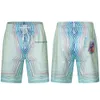 maglietta Casablanca in stile vacanza marocchina Casablanca Emerald King maschile e coppia di moda femminile Shorts hawaian casual