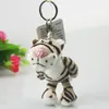 Keychains Special Grey White Tigger Classic Model Key Chain Marks Stuffed Animal Ring Soft Doll present för älskare