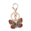 Nyckelringar Kreativitet Butterfly Keychain Animal Pendant Keyring For Women Men Car Key Holder Gift