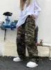 Calças masculinas Nicemix joggers estilo retro camuflagem solta versátil reta alta rua hip-hop roupas de perna larga