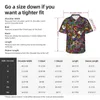 Men's Casual Shirts Colorful Vacation Beach Shirt Man Casino Summer Short Sleeve Design Elegant Oversize Blouses Gift