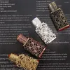 Storage Bottles Travel Antiqued Metal Royal Bottle Essential Oils Perfume Wedding Decoration Gift Cosmetic Container