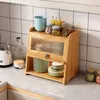 Kitchen Storage Transparent Table Sideboard Rack Living Room Household Cabinet Multipurpose Tableware