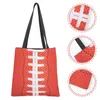 Borse portaoggetti Borsa tote super ecologica Lap Top Rugby Stampato Gioco sportivo Treat Tank Stampa Poliestere Spalla singola Goody