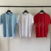 Zomer Heren T-shirts Top Designer T-shirts Badge Shirt Man T-shirts Kleding Klassiek Vierkant Kompas Geborduurd Loose Fit T-shirt Zomer Lichtgewicht Vierweg Stretch Gym