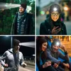 Led-licht gebreide muts Warme elastische muts Herfst Winter Buitensporten Nacht Wandelen Vissen Camping Glow Motorkap Unisex koplamp