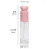 Storage Bottles Pump Bottle For Essence Lotion 30ml Glass Empty DIY Cosmetic Container Liquid Foundation Dispenser With Pressure Pink Lid