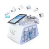 Nyaste M6 Hydra Oxigen Facial Machine Skin Clean Beauty Hydrodermabrasion Ansiktsmaskin 6 i 1