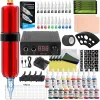 Kits Tattoo Machine Kits Tattoo Voeding Roterende Pen Met Cartridge Naalden Professionele Tattoo Pen Set Complete Tattoo Kit Supply