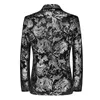 Moda masculina casual boutique negócios bronzeamento design vestido de noite terno/masculino fino ajuste blazers jaqueta casaco 240315