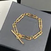 Hip Hop Style Y Brand Złota Bransoletka blokuje unikalną biżuterię bransoletki dla kobiety