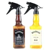 Flacone spray per parrucchiere da 500 ml, barbiere, strumenti per capelli, spruzzatore d'acqua, annaffiatoio per testa di olio di whisky retrò