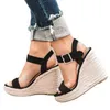 HBP Non-Brand Newest Fashion Ladies High Heel Shoes Open Toe Women Wedge Sandals