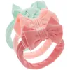 Bandanas 3 pçs bebê bandana festival hairband acessórios laço headbands po adereços adorável bowknot náilon delicado criança