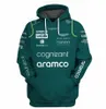Heren Hoodies Sweatshirts 2024 nieuwe F1 racewagen Aston Martin n 14 Fernando Alonso fan trui hoodie outdoor extreme sports jas