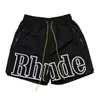 designer shorts summer fashion beach pants Men high quality street wear red blue black purple pants rhude shorts mens short size S-XL