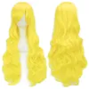 Parrucche sintetiche Parrucca per capelli lunghi ricci da 80 cm Parrucca resistente al calore Capelli sintetici Rosa Verde Parrucchino Parrucche per feste per donne 240329