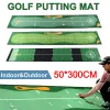 Aids Practice Putting Rug Antislip Mini Golf Putting Training Mat Wearresistant Thick Accessories for Indoor Outdoor 118x20 Inch
