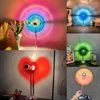 Bordslampor USB Lamp Romantic Love Projector med On/Off Switch Shadow Desk för heminredning