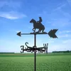 1 pc cavalo fazenda sinal weathervane silhueta arte preto metal vento palhetas ao ar livre decorações jardim para telhado quintal construção 240314