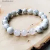 Charmarmband MG0923 8 mm Handgjorda Howlite Women s Natural Rose Quartz Energy Protection Best Mother's Day Gift SMycken L240319