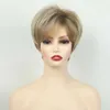 Synthetic Wigs Cosplay Wigs European and American Womens Hair Short Wigs Puffy Chemical Fiber Fashion Head Cover with Bangs 240329