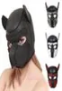 Máscaras de festa Halloween Sexy Cosplay Cachorrinho Máscara Cão Full Soft Head Prop Acolchoado Borracha Play para Masquerade137755868115732