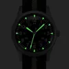 Relógios de pulso RDUNAE G10 34,5mm Relógio Militar Retro 316L Aço Inoxidável K1 Vidro Mineral Luminoso Personalidade Esportiva Quartz Mens Pilot Watch 240319