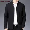 Stand Collar Casual Jackets for Men Office Dress Coat Quality Social Male Blazer Solid Color Loose Business Jacket Luxury 240305