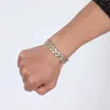 Braccialetti con ciondoli di design alla moda Spiga di grano Bracciale quattro in uno in acciaio al titanio Bracciale geometrico staccabile con magnete in acciaio inossidabile Gioielli placcati in oro alla moda