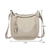 Borsa a tracolla totes Borsa a tracolla per gioventù vintage in pelle PU femminile per donna Designer quotidiano di alta qualità tinta unita 2024