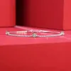 Bracelet carré en argent Mosonite S925 pour femmes, artisanat à la mode, ombre de rêve, Starlight, nouveaux bijoux