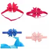 Head Bands 20 PCS BIYK BIYL GROSGRAIN ŞERKE SAÇ YAYLARI Bebekler için Yenidoğan Moda Aksesuarları Düz ​​Renk Damlası Dağıtım Takı Hairj Dhrn4