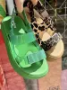 Sandals Summer Platform Sandals Women Thick Sole Sandals Women's Casual Sports Shoes Leopard Print Brave Beach Shoes Sandals Female