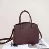 Totes 2024 Borsa da donna casual in pelle di mucca Togo di grande capacità Borsa da donna in pelle di mucca naturale nera Borsa a tracolla femminile elegante Grigio