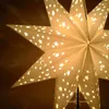 テーブルランプスターテーブルトップランプは、パーティーのクリスマスイヤーのための木製ベースのホリデーホリデーホリデーホームデコレーション付き装飾の夜の光を導きます