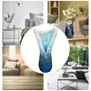 Vases Creative Ocean Resin Wave Vase Modern Blue Flower Exquisite Desktop Pot For Home Decoration
