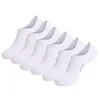 Chaussettes pour hommes 6 paires été No Show hommes coton mince antidérapant coupe basse cheville Invisible décontracté bateau chaussette pour hommes EU 37-45