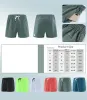 Lu Mens Jogger Sports Shorts para Caminhadas Ciclismo com Bolso Treinamento Casual Ginásio Calça Curta Tamanho M-4XL Respirável R260