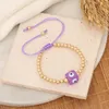 Strand Mosengkw Original Design Fashion Square Evil Eye Bead Bracelet Handmade Boho Women