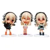 Anime Manga SUPERSONICO seven styles of clothing swimwear maid Mini doll figurines Anime garage sets Model with pvc toys collection hobby gifts 240319