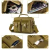 Bags Tactical Messenger Bag Military Sling Shoulder Bag Crossbody Bag Men's Outdoor Travel Messenger Bag with USB Charger Hiking Bag