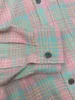 Женские блузки 2024, весенняя винтажная женская повседневная свободная блузка в клетку, женская шикарная рубашка, топы, 2 цвета Gdnz 2,27