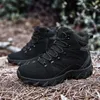 HBP icke-varumärke 2024 Ny ankomst Mens Sidan Zip Safety Desert Boot Tactical Shoes vandring camping Combat Boots