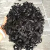 Toupees Full Hud Base 20mm Curly Human Hair Herr Toupee Durable Protes System Black/Brown Hair Piece 130 Density Natural Frontline