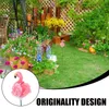 Garden Decorations 2Pcs Flamingo Stake Adorable Decor Ornament