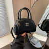 Cheap Wholesale Limited Clearance 50% Discount Handbag Netizens Same Bowling Bag Early Spring New Trendy Simple Texture Handbag Single Shoulder Crossbody