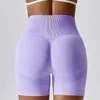 Pantaloncini attivi da donna Sport senza cuciture per ciclismo Jogging Fitness Vita alta Push Up Leggings da palestra Abbigliamento da yoga Top